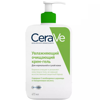 Цераве/cerave крем-гель очищающий д/норм-сухой кожи 473мл mb100200(597333)