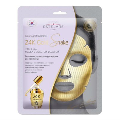 Эстелар/estelare маска д/лица gold snail с золотой фольгой 25г