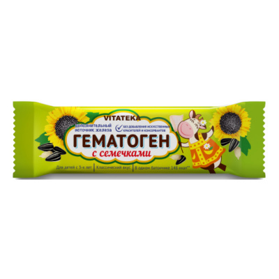 ВИТАТЕКА ГЕМАТОГЕН с семечками 40г