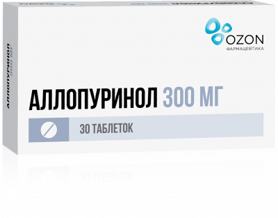 АЛЛОПУРИНОЛ 300мг N30 таб.