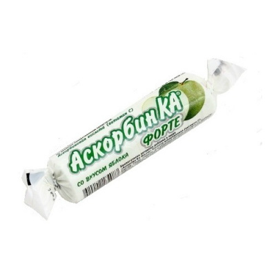 Аскорбин КА Форте Яблоко N10 таблетки для рассасывания
