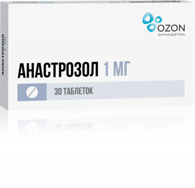 Анастрозол 1 мг N30 таблетки