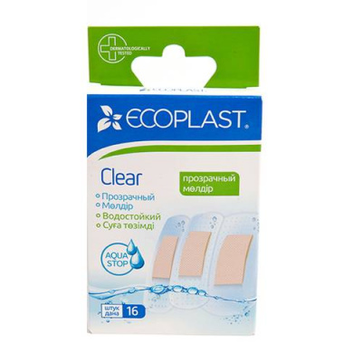 Пластырь Ecoplast набор полимер clear №16