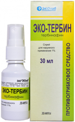 Эко-тербин спрей наружн. 1% 30мл