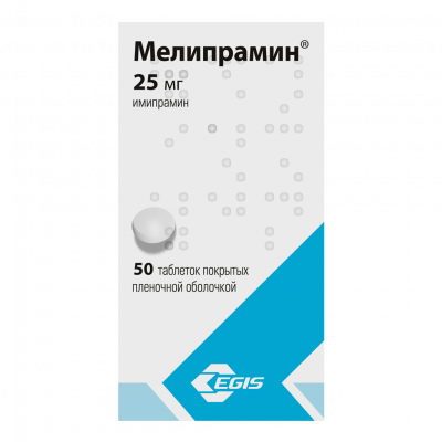 Мелипрамин таб. п.п.о. 25мг №50