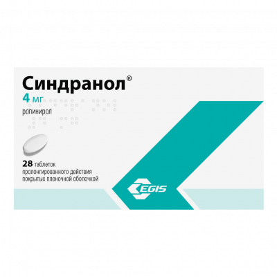 Синдранол таб.пролонг.п.п.о. 4мг №28