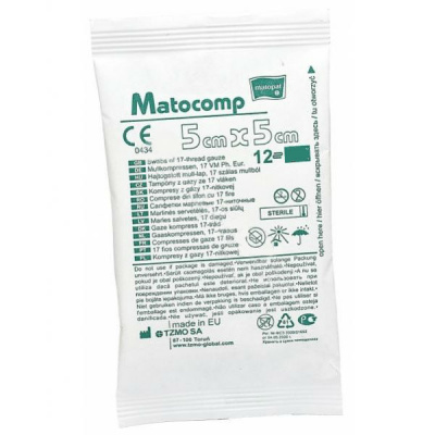 Салфетки марлевые стер Матопат матокомп 16сл 17 нитей 5х5см №5