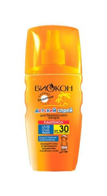 Биокон солнцезащитная серия спрей д/загара spf30 160мл