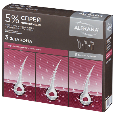 Алерана 5% 60 мл N3 спрей