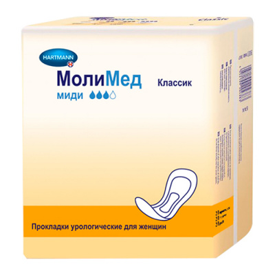 Прокладки урологич Молимед премиум классик миди №28