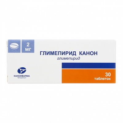 Глимепирид Канон 2 мг N30 таблетки