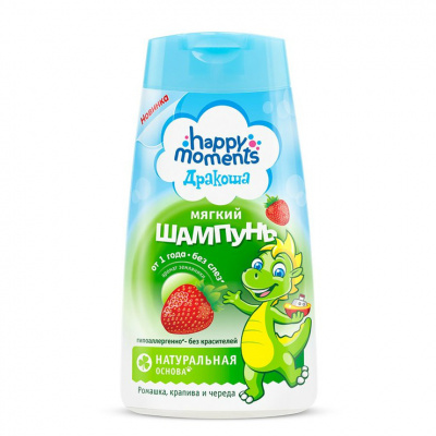 Дракоша шампунь детский мягкий земляника 240мл
