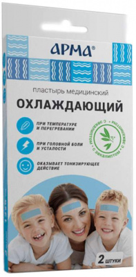 Пластырь медицинский охлаждающий с эвкалиптом арма 11х4см №2