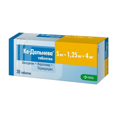Ко-Дальнева 5 мг+1,25 мг+4 мг N30 таблетки