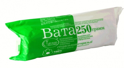 Вата хирургическая стер 250г