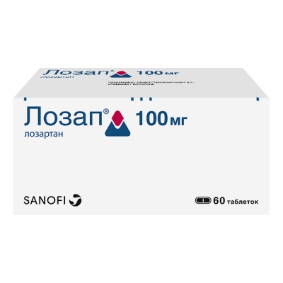 Лозап 100 мг N60 таблетки