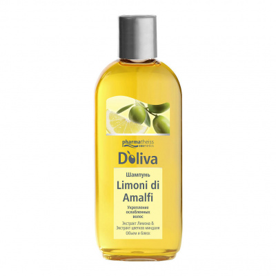 Долива шампунь limoni di amalfi д/ослабленных волос 200мл  (лимон-миндаль)