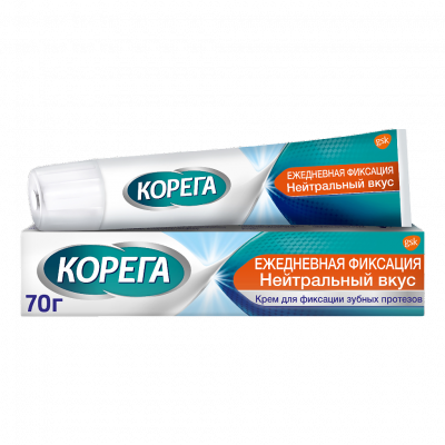 Корега крем д/фиксации зубных протезов 70мл нейтральный