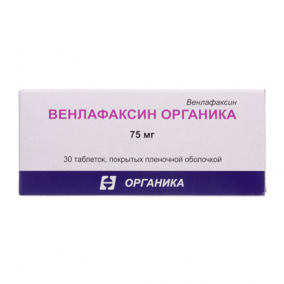 Венлафаксин Органика таб. п.п.о. 75мг №30