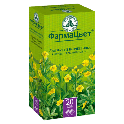 Лапчатки корневища с корнями N20 фильтр-пакеты