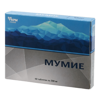 Мумие алтай очищенное таб. 200мг №60