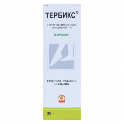 Тербикс спрей наружн. 10мг/г 30г