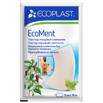 Пластырь Ecoplast перцовый ментол ecoment 10x18см