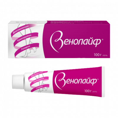 Венолайф 0,25%+5%+2% гель для наружного применения 100 г