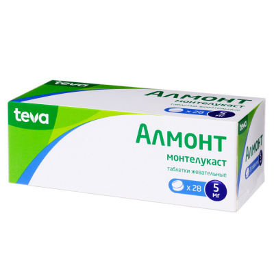 Алмонт 5 мг N28 таблетки