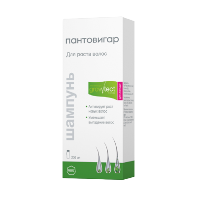 Пантовигар шампунь д/роста волос д/женщин growtest formula 200мл