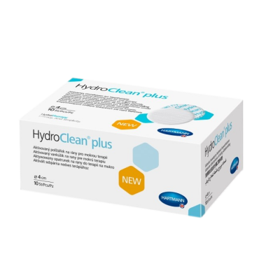 Повязка Гидроклин плюс кавити/HydroClean plus cavity суперабсорбирующая активир р-ром рингера с пгмб 4см круглая №10