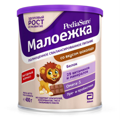 ДП Педиашур малоежка смесь сух. шоколад 400г №1