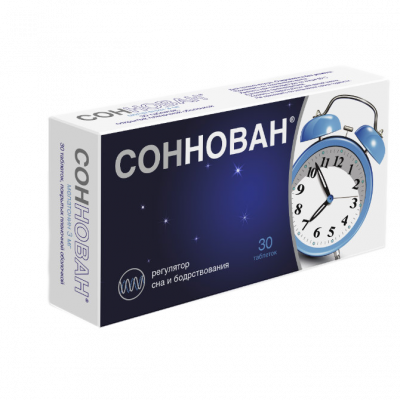 СОННОВАН 3 мг N30 таб. покрытые пленочной оболочкой