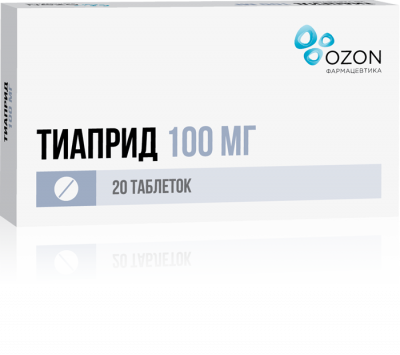 Тиаприд таб. 100мг №20