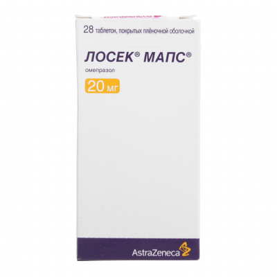 Лосек МАПС 20 мг N28 таблетки