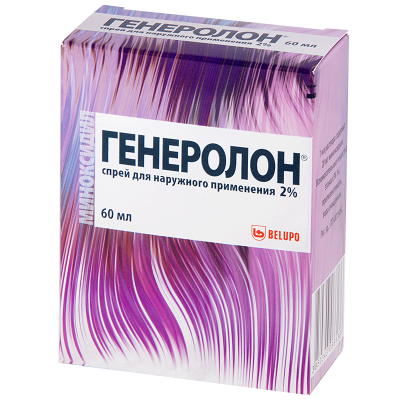 Генеролон спрей наружн. 2% 60мл