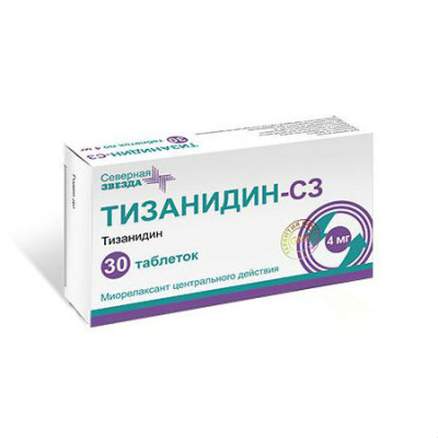 Тизанидин-СЗ таб. 4мг №30