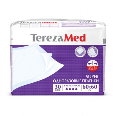 Пеленки впитывающие Терезамед супер 60х60 N30