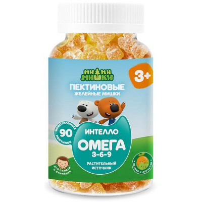 Ми-ми-мишки фруктовые омега 3-6-9 пастилки жев пектиновые 2г №90