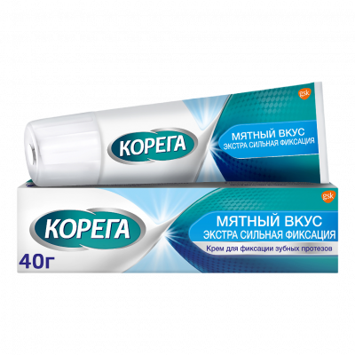 Корега крем для протезов Экстра сильный Мятный 40 мл