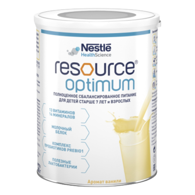 Resource optimum смесь д/детей старше 7 лет и взрослых 400г