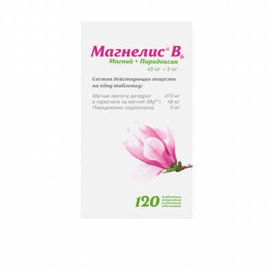 Магнелис B6 таб. п.о №120