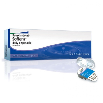 Линзы контактные однодневные bausch+ lomb soflens daily disposable -3,00  №30