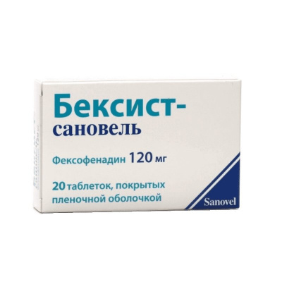 Бексист-сановель таб. п.п.о. 180мг №20