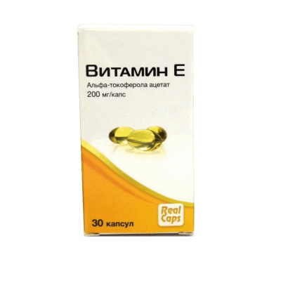 Витамин Е realcaps капс. 200МЕ 570мг №30