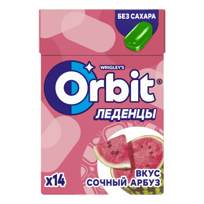Леденцы Орбит б/сахара сочный арбуз 35г
